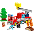 LEGO DUPLO By Brandbil med slange og brandmand 10473