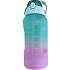 Motivationsflaske - turkis/lilla (2L)