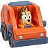 Bluey familiens minibiler m. figur - flere varianter - assorteret