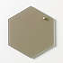 Naga magnetisk hexagon glastavle 21x24 cm - beige