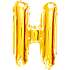Folieballon "H" 35 cm - Guld