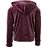 VRS børne hættetrøje str. 122/128 - bordeaux