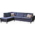 Rom Nordic venstrevendt open-end sofa - navy
