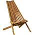 Kløverly foldbar loungestol - akacie