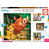 Disney puslespil - 4 stk