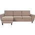Madrid Nordic vendbar sofa med chaiselong - taupe