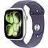 Apple Watch S11 (2025) GPS 46 mm - Silver Aluminium - Purple Fog Sport Band M/L