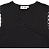 VRS dame ribtop med blondekant str. M - sort