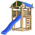 Jungle Gym Fort 2.1 legetårn inkl. blå rutsjebane
