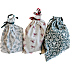 Jul stof gavepose 30x22 cm - flere varianter - assorteret