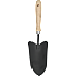 Håndskovl med træhåndtag - sort