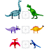 MAGNA-TILES dino XL magnetisk byggesæt 50 dele