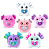 Rainbocorns Axolotlcorn plysdyr – flere varianter – assorteret