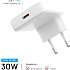 Fixed oplader 30 W - hvid