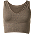 VRS dame seamless top str. M/L - brun
