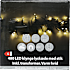 Klyngelyskæde med 480 LED - varm hvid