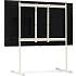 Pedestal Tube TV gulvstand til 40" - 65" - pearl