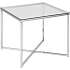 Cross firkantet sofabord - klar glas 