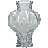 Vase m. struktur H23,5 cm - Klar
