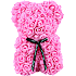 Lyserød Rose bamse 28 cm