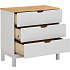 Pilou kommode - hvid og trælook