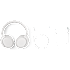 Philips TAH8000EWT/00 over-ear hovedtelefoner - hvid