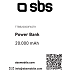 SBS powerbank 20.000 mAh - sort