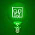 Minecraft Creeper LED neon pære - grøn
