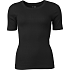 VRS dame rib T-shirt str. S - sort