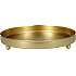 Lysfad metal D: 15 x H: 2,5 cm - guldfarvet