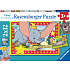 Disney Dumbo og junglebogen puslespil - 2x12 brikker