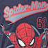 Spider-Man T-shirt str. 98/104 - blå