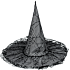 Halloween heksehat - flere varianter - assorteret