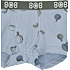 808 2-pak boxershorts str. 10 - blå