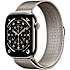Apple Watch S11 (2025) GPS + Cell 46 mm - Natural Titanium  - Natural Milanese Loop S/M