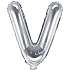 Folieballon "V" 33 cm - flere varianter - assorteret
