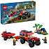 LEGO City Firhjulstrukket brandbil med redningsbåd 60412