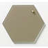 Naga magnetisk hexagon glastavle 21x24 cm - beige