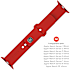 Fixed Silicon Sporty Strap silikonerem til Apple Watch - rød