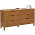 Pilou kommode med 6 skuffer - trælook