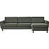 Urban 3D XL vendbar sofa med chaiselong - grøn