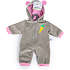 Mami Baby grå dukke heldragt 42-46 cm