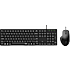 Rapoo NX8020 trådløst keyboard og mus - sort