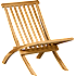 Kærholm foldbar loungestol - teak