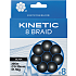 Kinetic 8 braid fiskeline - Sort