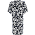 VRS dame blomstret T-shirtkjole str. M - navy
