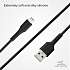 SBS lightning kabel 1 meter - sort