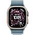 Apple Watch Ultra 3 (2025) GPS + Cell 49 mm - Natural Titanium - Light Blue Alpine Loop  S