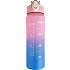 Motivationsflaske - rosa/lyseblå (700ml)
