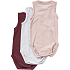 VRS baby 3-pak body str. 92 - gammelrosa/grå/bordeaux